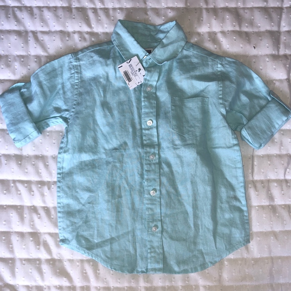 Janie and Jack linen button up shirt